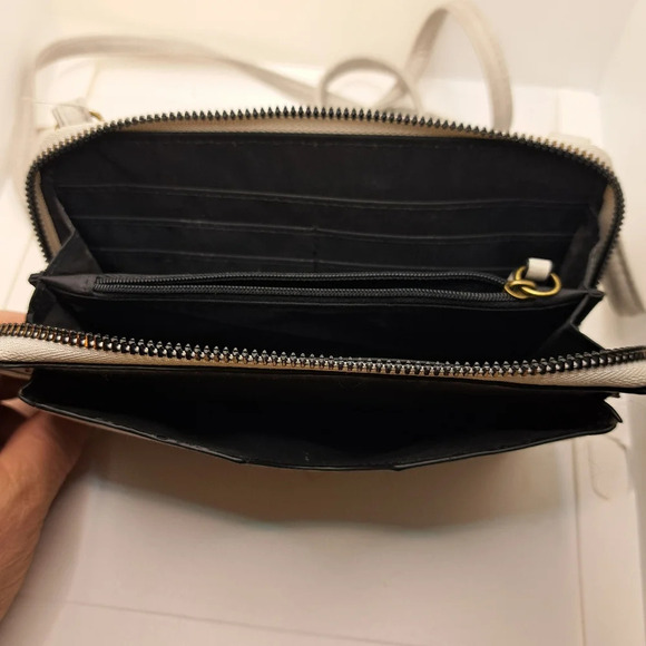 Sonoma Gray Crossbody Purse Pocketbook Handbag Wallet 5" x 7" - Picture 5 of 7